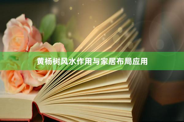 黄杨树风水作用与家居布局应用